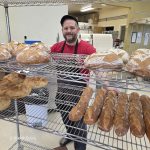 Woodman's Artisan Bakery photo by Keith Spiro of BIll Woodman with his oven fresh breads